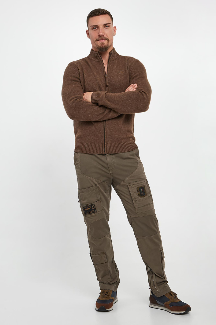 Sweter męski rozpinany AERONAUTICA MILITARE