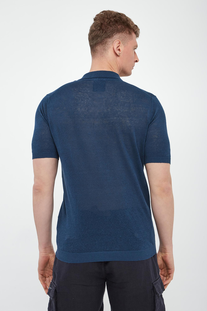 Polo męskie lniane AERONAUTICA MILITARE