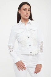 Katana jeansowa damska z haftem JOSEPH RIBKOFF JEANS