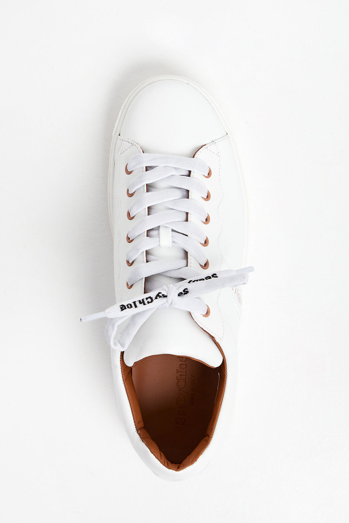 Sneakersy skórzane SEE BY CHLOÉ