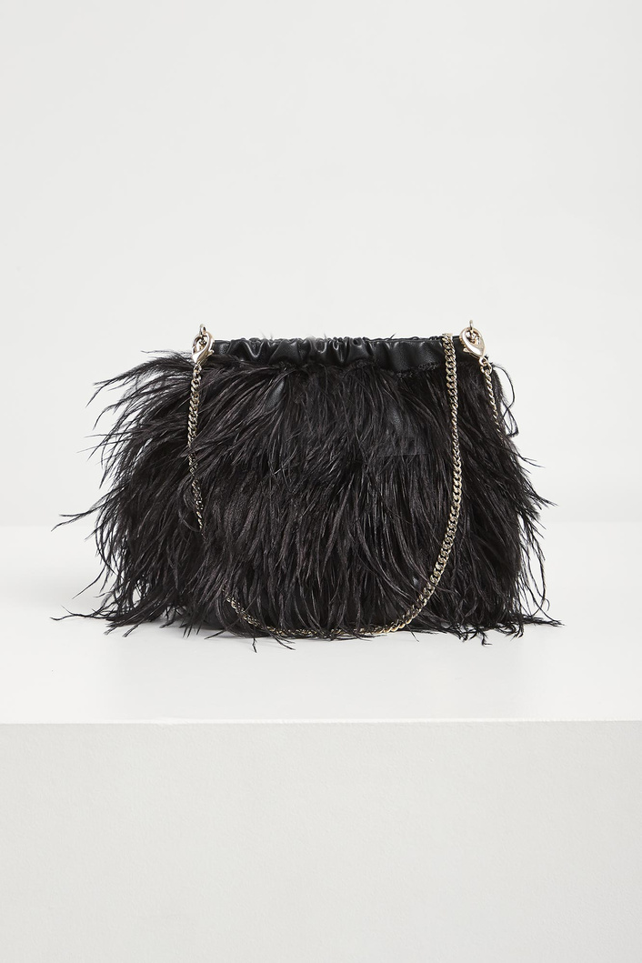 Torebka damska z piórami PATRIZIA PEPE