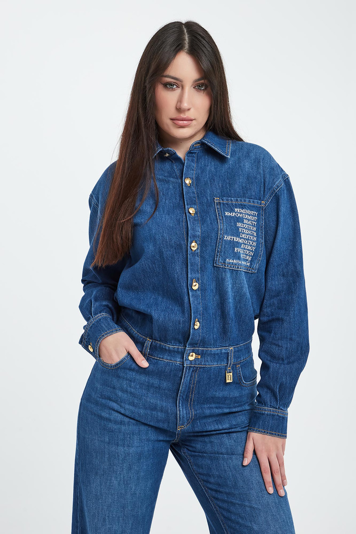 Kombinezon damski z denimu ELISABETTA FRANCHI