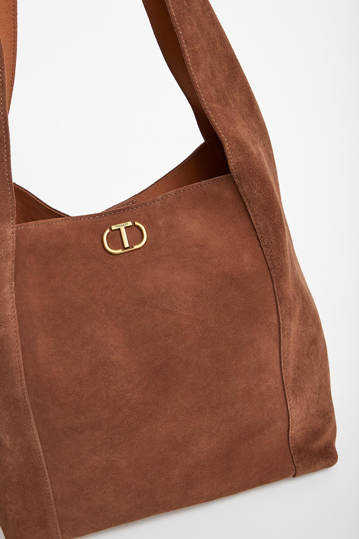 Torebka damska zamszowa hobo TWINSET