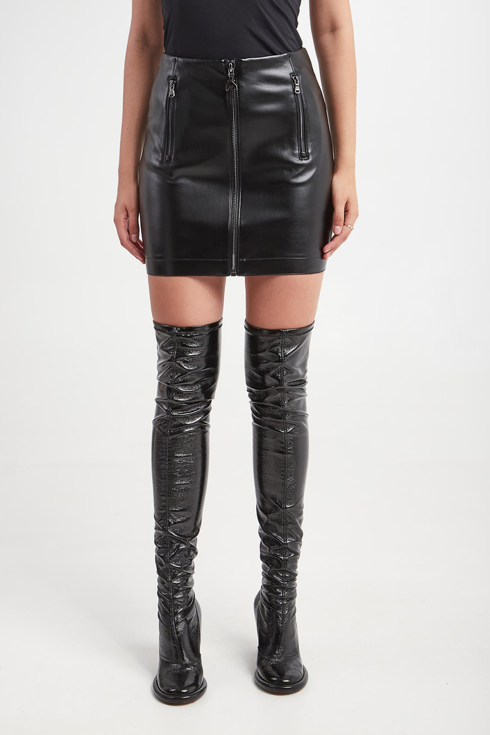 Spódnica z ekoskóry PATRIZIA PEPE