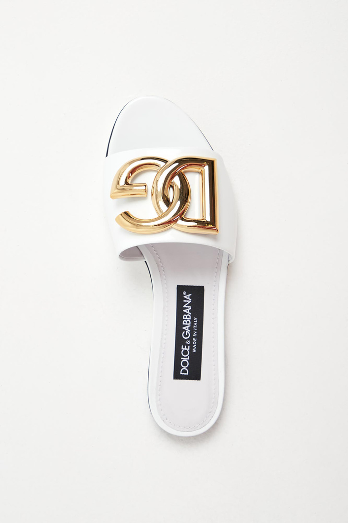 Klapki damskie skórzane DOLCE & GABBANA