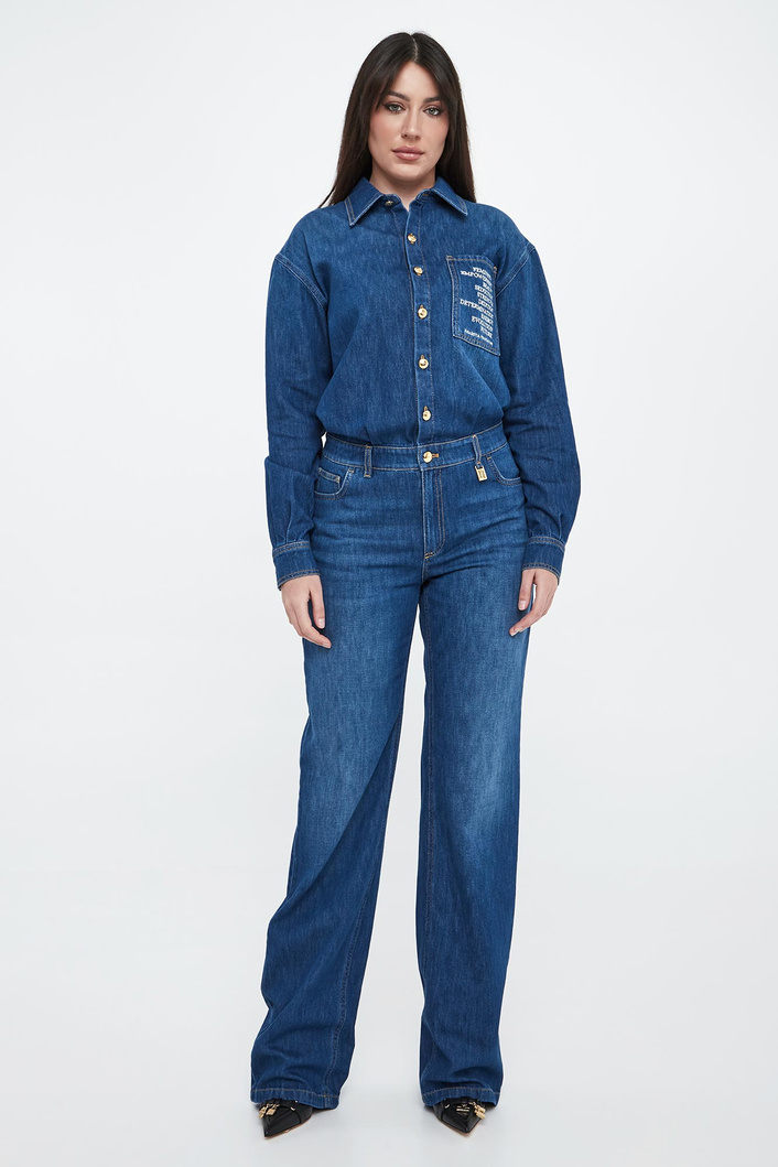 Kombinezon damski z denimu ELISABETTA FRANCHI