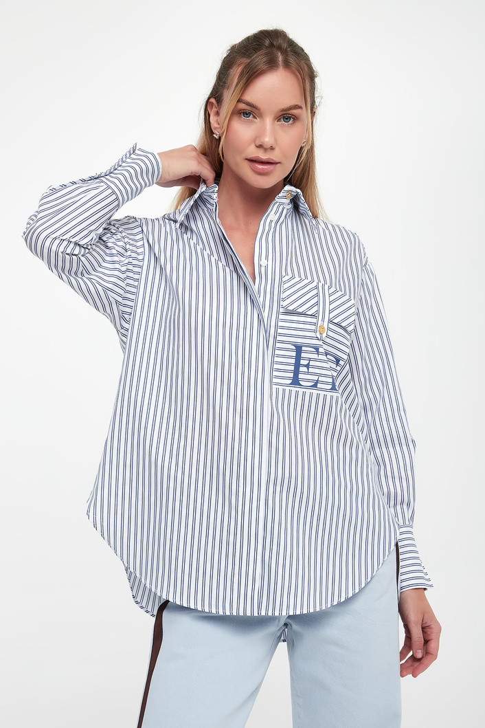 Koszula damska w paski ELISABETTA FRANCHI