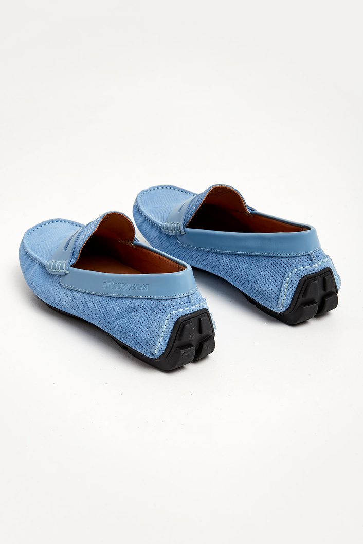 Mokasyny męskie zamszowe EMPORIO ARMANI