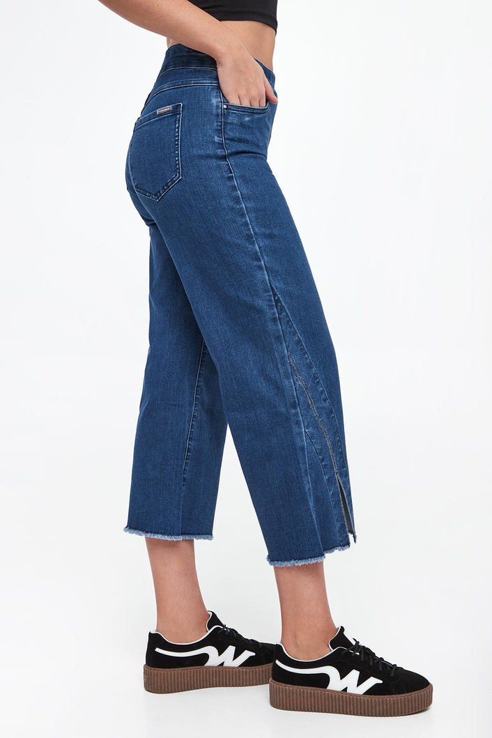 Jeansy damskie z kryształkami JOSEPH RIBKOFF