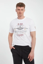 T-shirt męski z grafiką AERONAUTICA MILITARE
