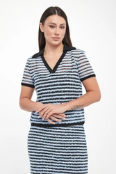 Sweter damski w paski JOSEPH RIBKOFF