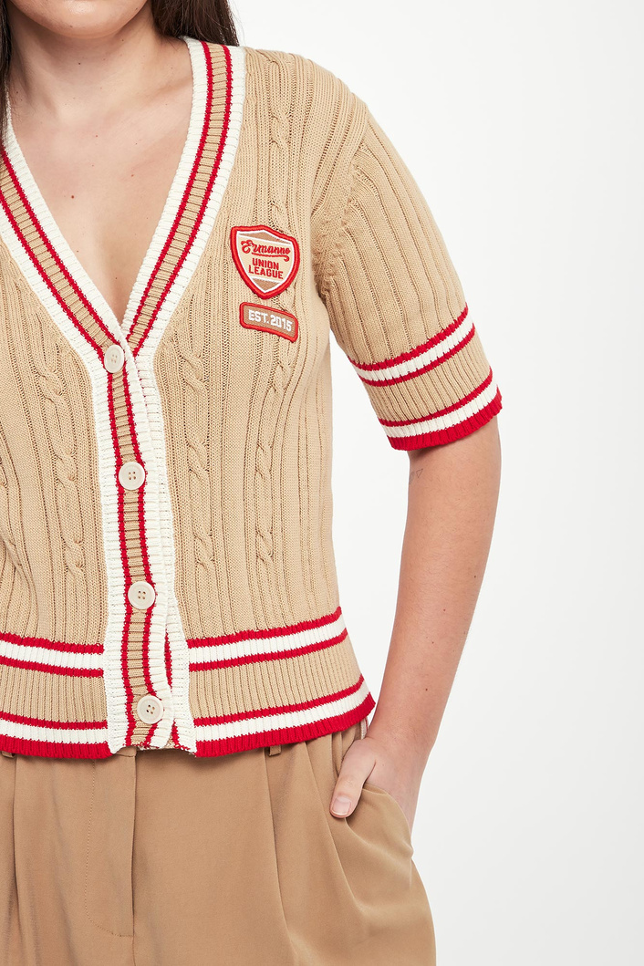 Kardigan damski z krótkim rękawem ERMANNO FIRENZE