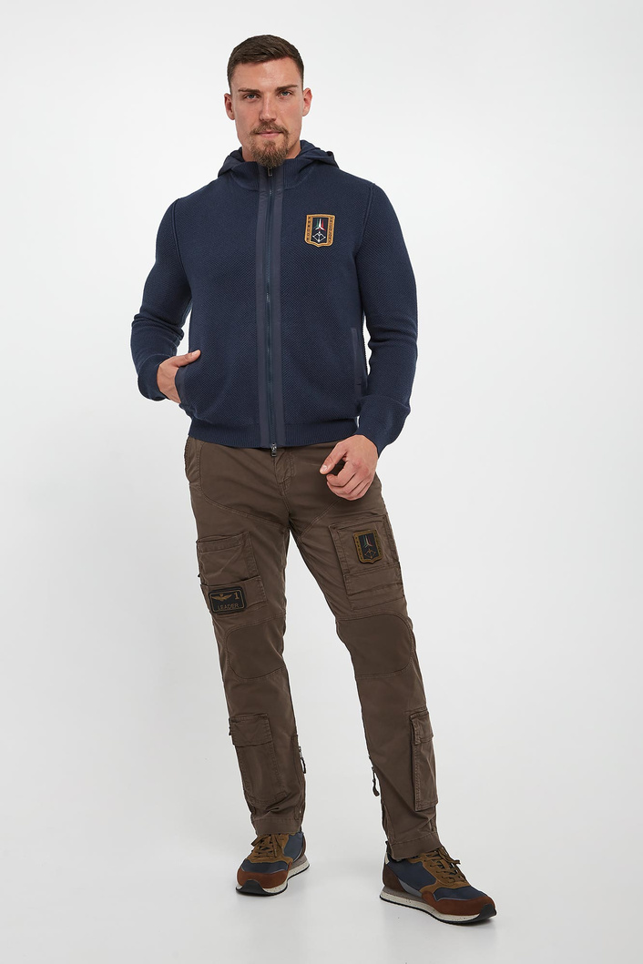 Sweter męski z wełną AERONAUTICA MILITARE
