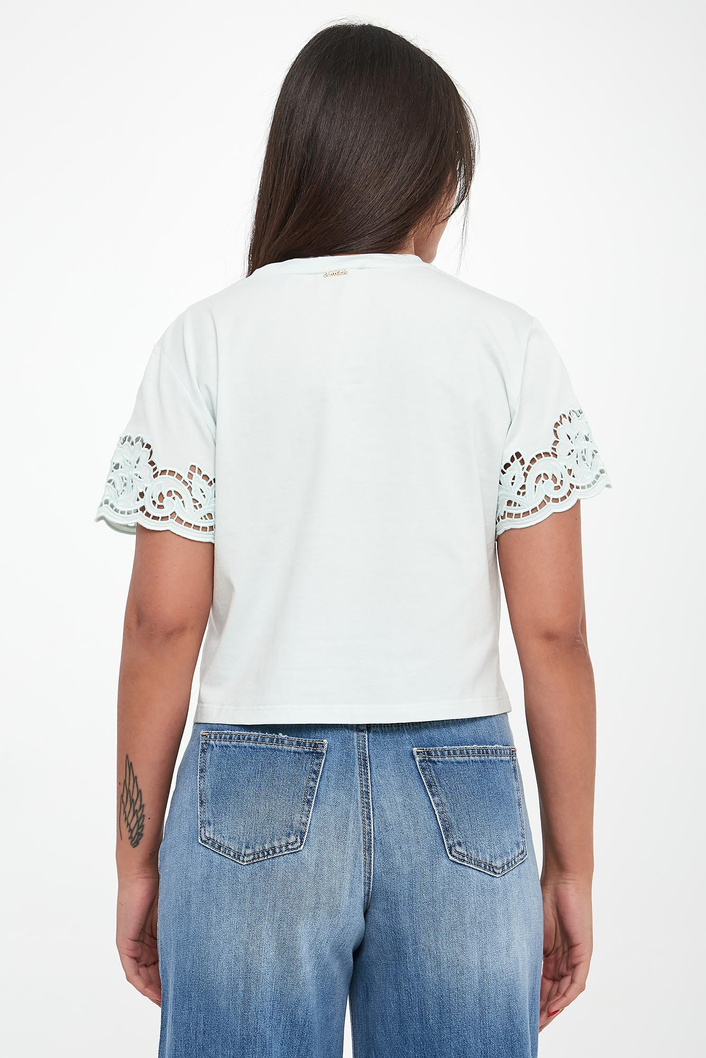 T-shirt damski ażurowy TWINSET
