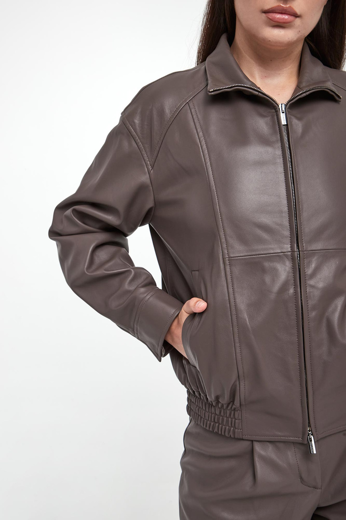 Kurtka damska skórzana bomberka PESERICO