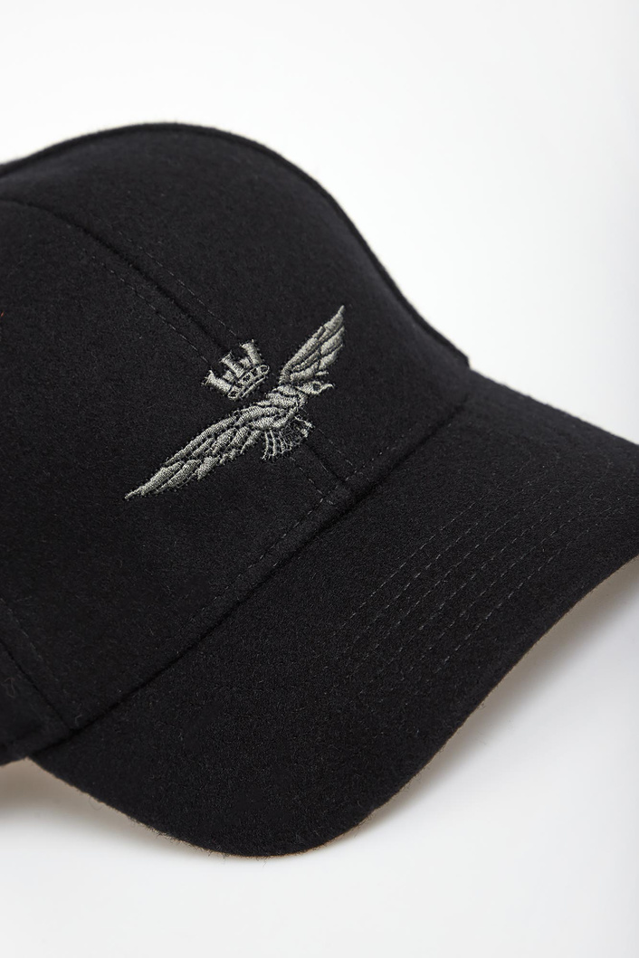 Czapka z daszkiem męska wełniana AERONAUTICA MILITARE