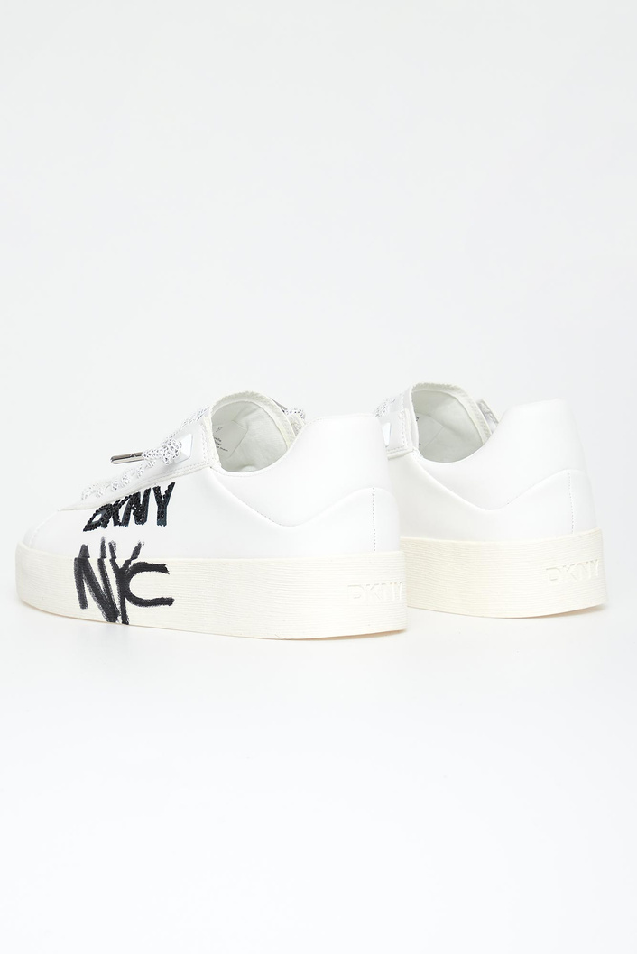 Sneakersy damskie skórzane DKNY