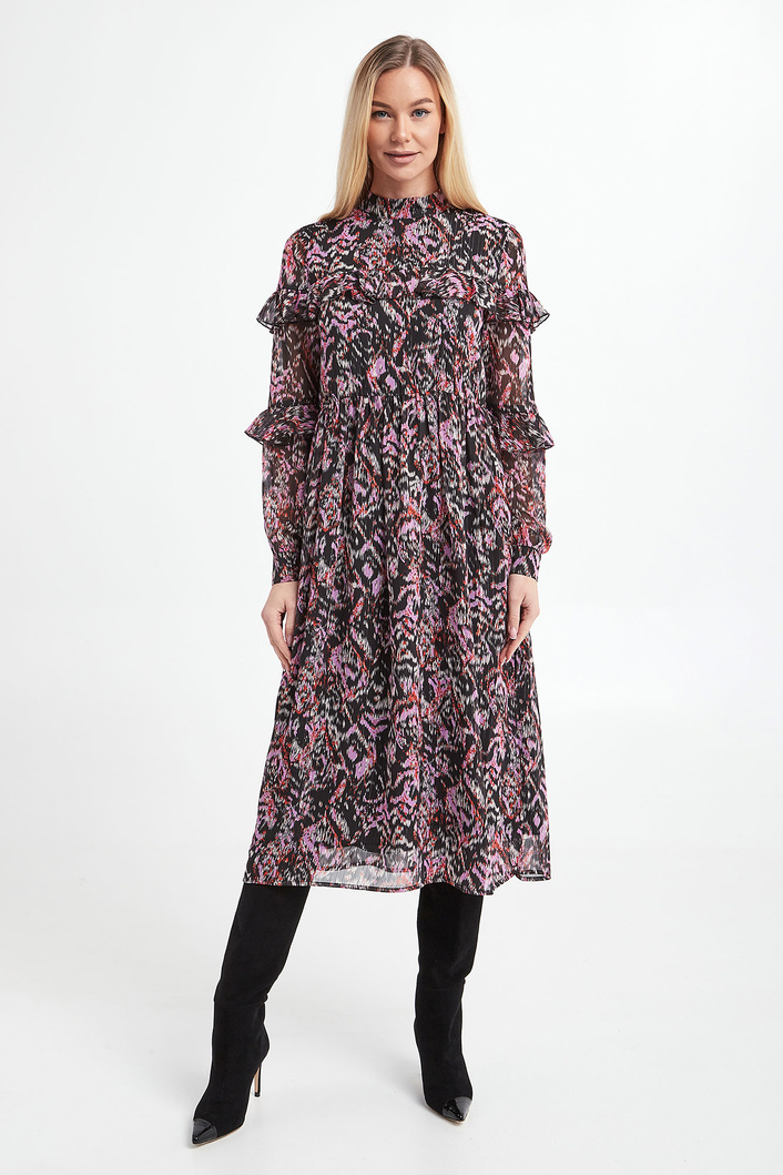 Sukienka ze wzorem NOTES DU NORD