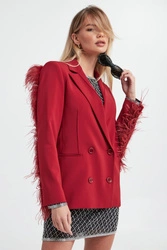 Marynarka damska z piórami PATRIZIA PEPE