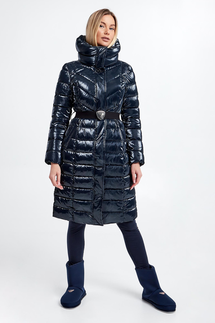 Płaszcz damski pikowany EA7 EMPORIO ARMANI