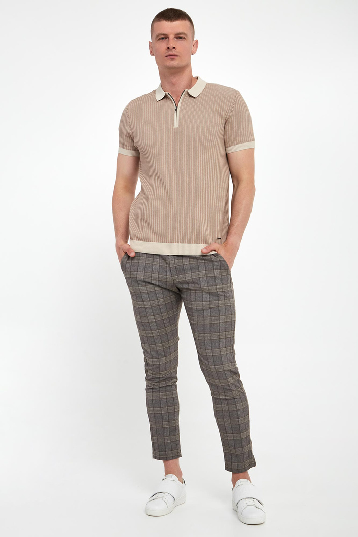 Spodnie męskie w kratkę Maxton3-W JOOP! JEANS