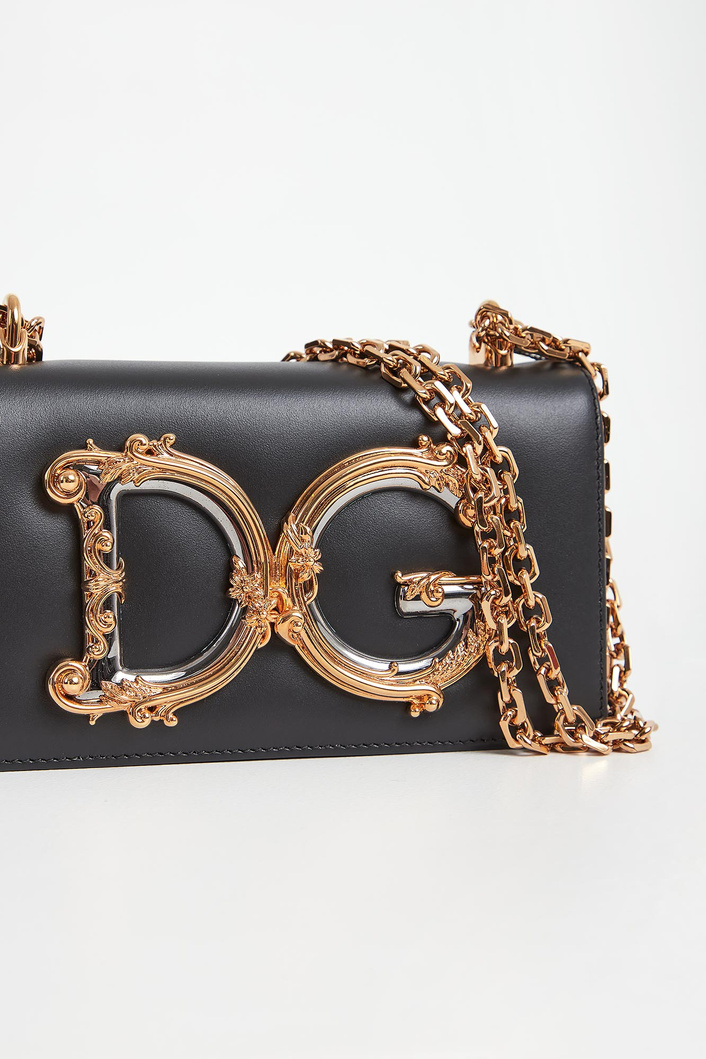 Torebka skórzana listonoszka DOLCE & GABBANA