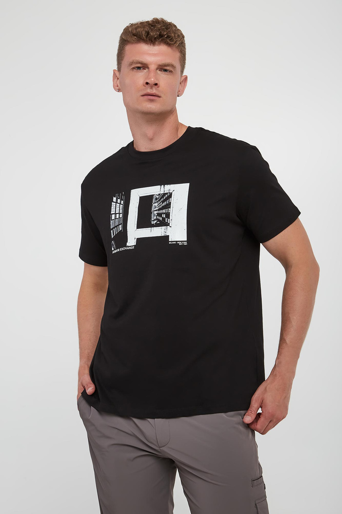 T-shirt męski z nadrukiem ARMANI EXCHANGE