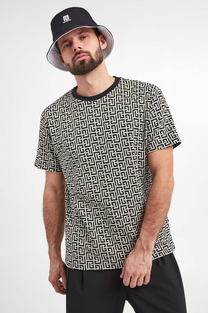 T-shirt męski z logo BALMAIN