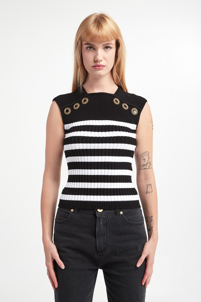 Top damski dzianinowy BALMAIN