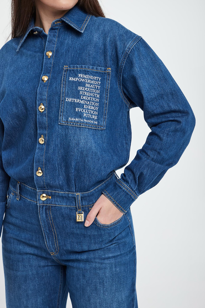 Kombinezon damski z denimu ELISABETTA FRANCHI