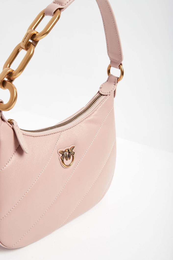 Torebka damska Half Moon Mini Maxi Quilt PINKO