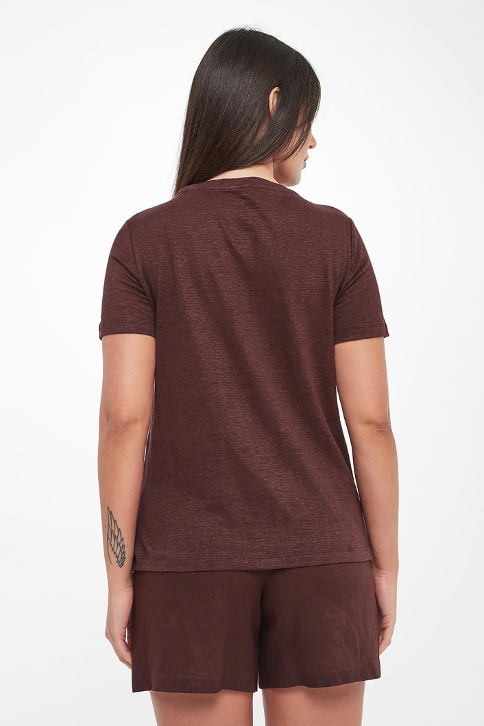 T-shirt damski lniany Lane ECOALF