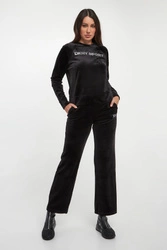 Spodnie damskie welurowe DKNY