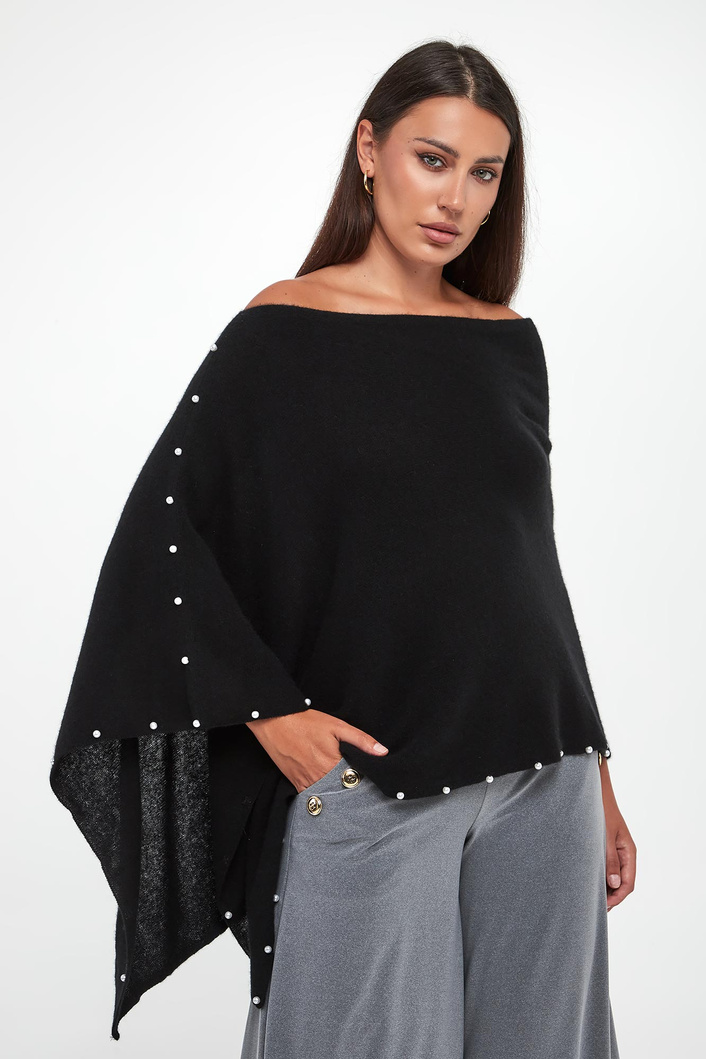 Ponczo damskie kaszmirowe JOSEPH RIBKOFF