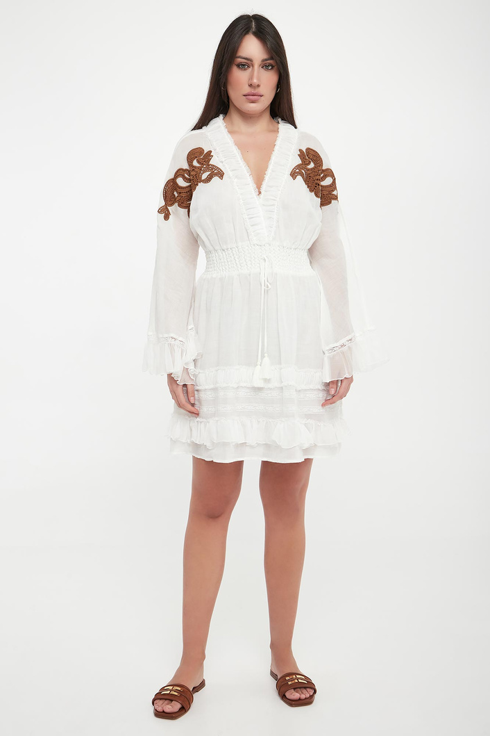 Sukienka mini z ramii ERMANNO FIRENZE