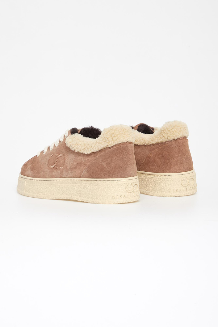 Sneakersy damskie zamszowe CESARE CASADEI