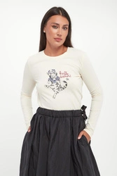 Bluzka damska z nadrukiem Vicino WEEKEND MAX MARA