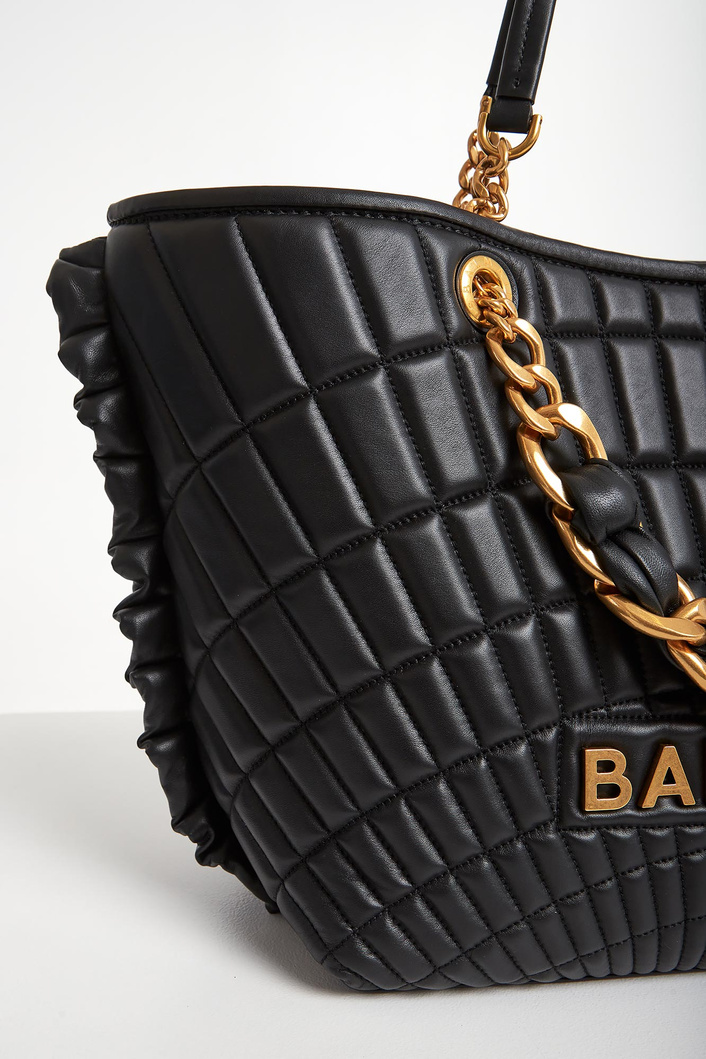 Torebka skórzana shopper BALMAIN
