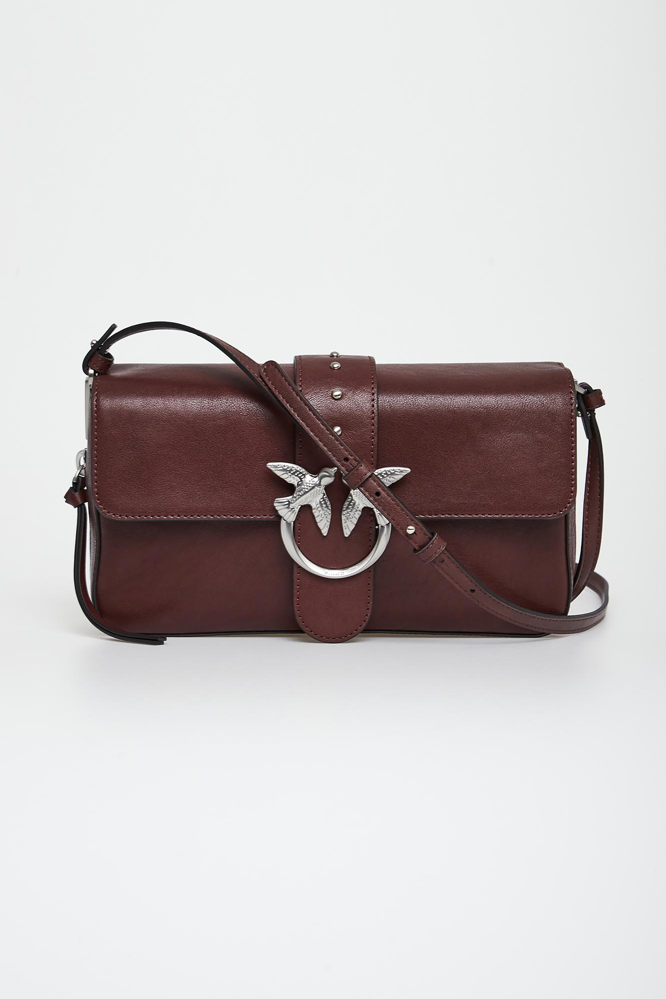 Torebka damska skórzana PINKO Bordowy