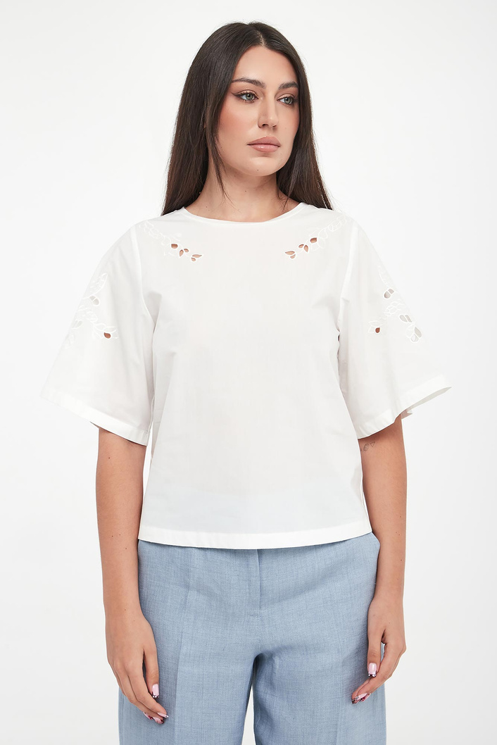 T-shirt damski ażurowy Targa WEEKEND MAX MARA
