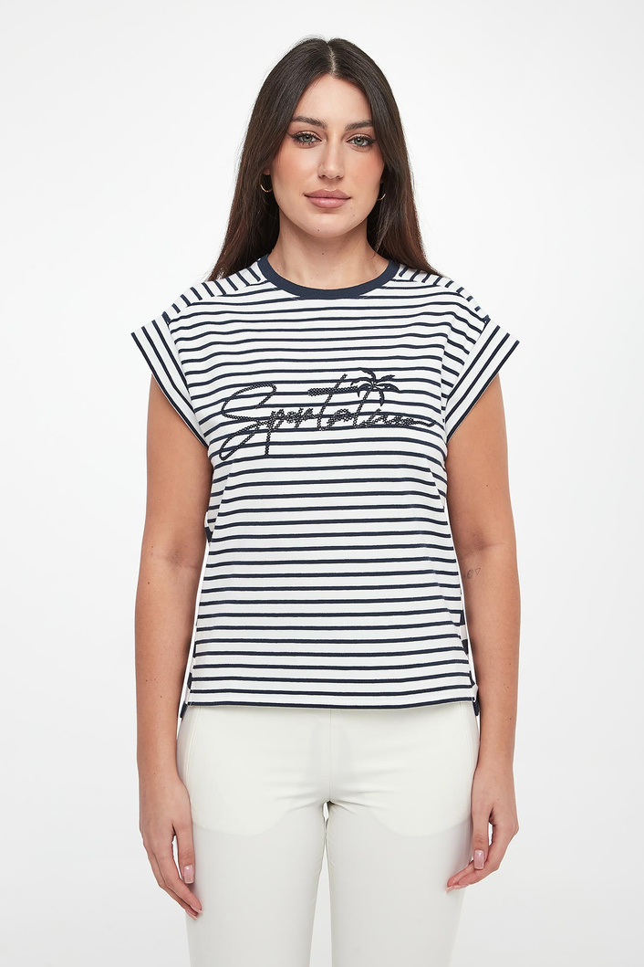 T-shirt damski w paski SPORTALM