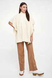 Spodnie damskie z imitacji skóry TWINSET