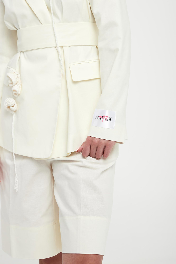 Marynarka damska z lnem TWINSET ACTITUDE