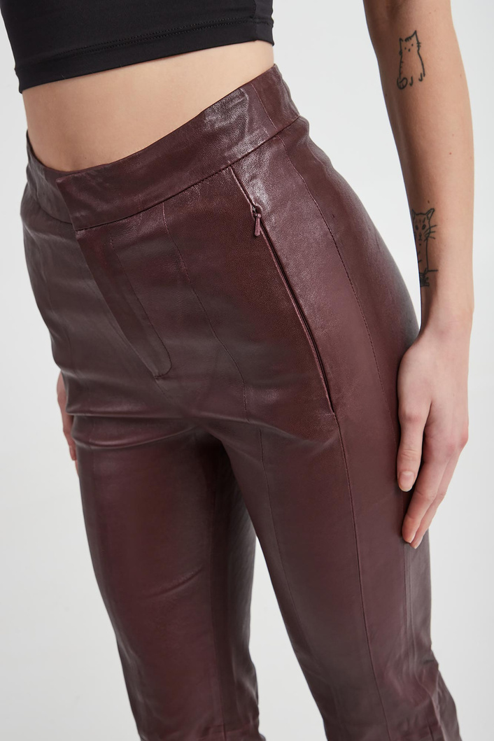 Spodnie damskie skórzane GESTUZ