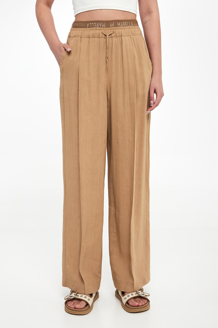 Spodnie damskie lniane Fred MARELLA MONOCHROME