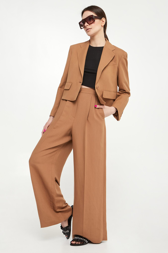 Spodnie damskie lniane Diletta WEEKEND MAX MARA