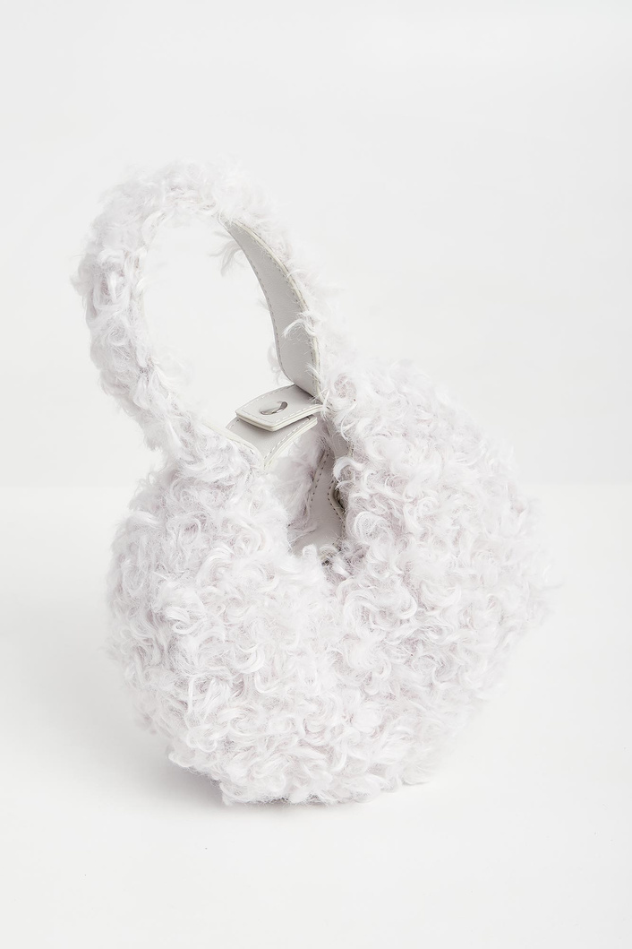 Torebka bangle z futerkiem PATRIZIA PEPE