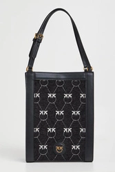 Torebka damska Mini Vertical Shopper Jacquard PINKO