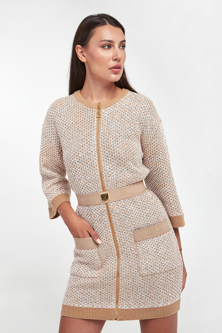 Sukienka dzianinowa mini ELISABETTA FRANCHI
