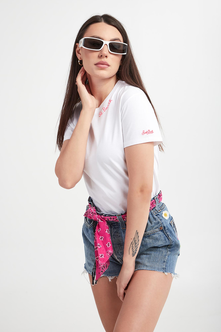 T-shirt damski Emilie MC2 SAINT BARTH